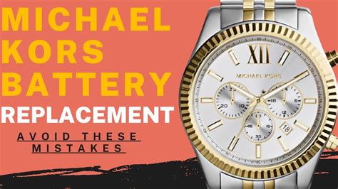 how to take the back off a michael kors watch|michael kors watch battery replacement.